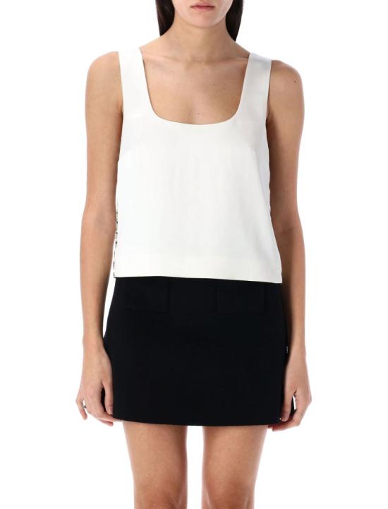 25SS 셀프 포트레이트 민소매 티셔츠 RS25021TW White