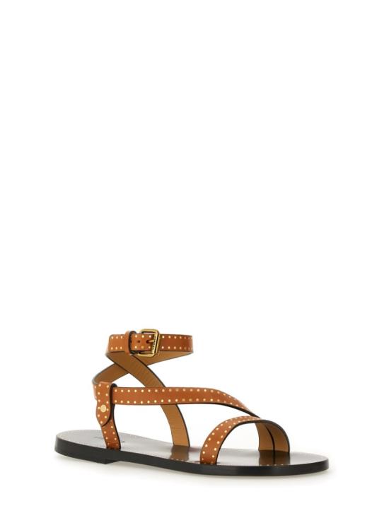 25SS 이자벨마랑 조피 레더 플랫 샌들 SD0228FA C1B05S50HA Brown - ISABEL MARANT