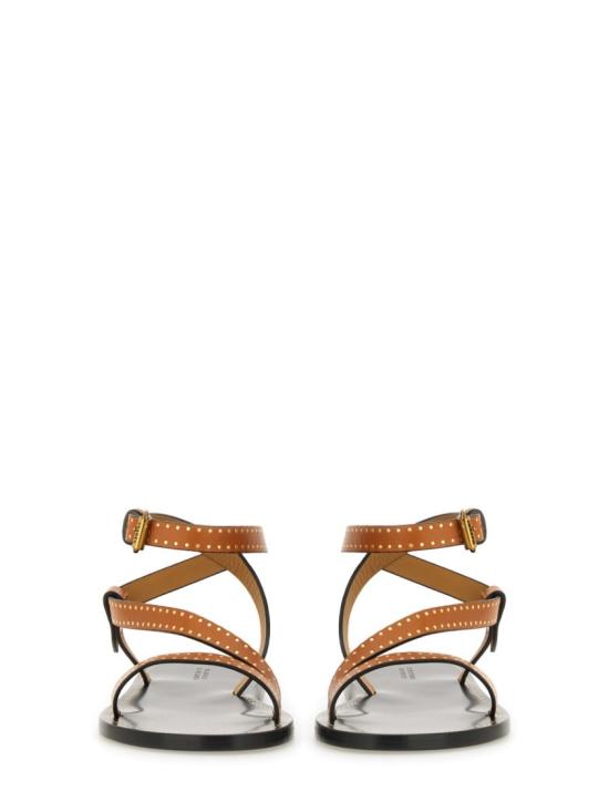25SS 이자벨마랑 조피 레더 플랫 샌들 SD0228FA C1B05S50HA Brown - ISABEL MARANT