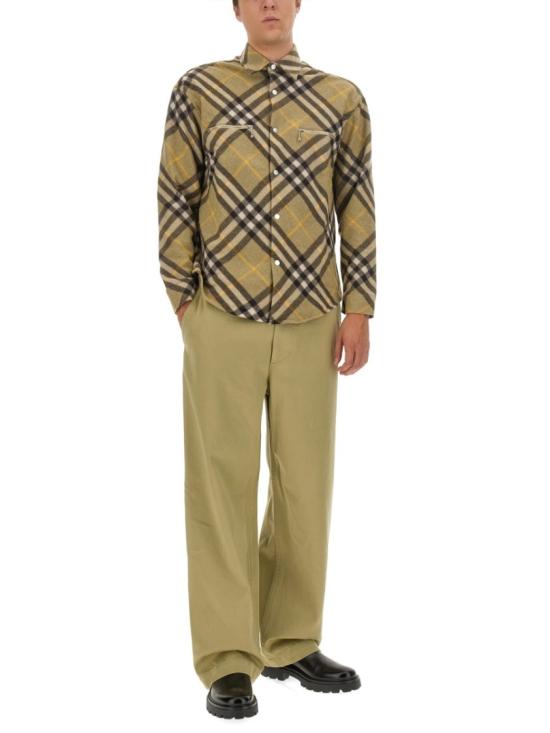  버버리 코튼 사틴 트라우저 8076646 B7311 Neutrals - BURBERRY