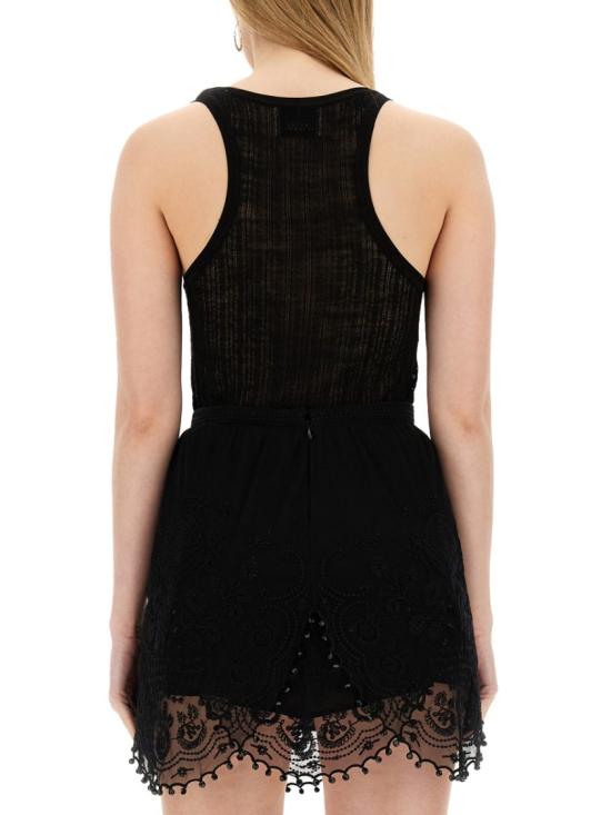  이자벨마랑 민소매 티셔츠 PU0436FA B2L01I01BK Black - ISABEL MARANT