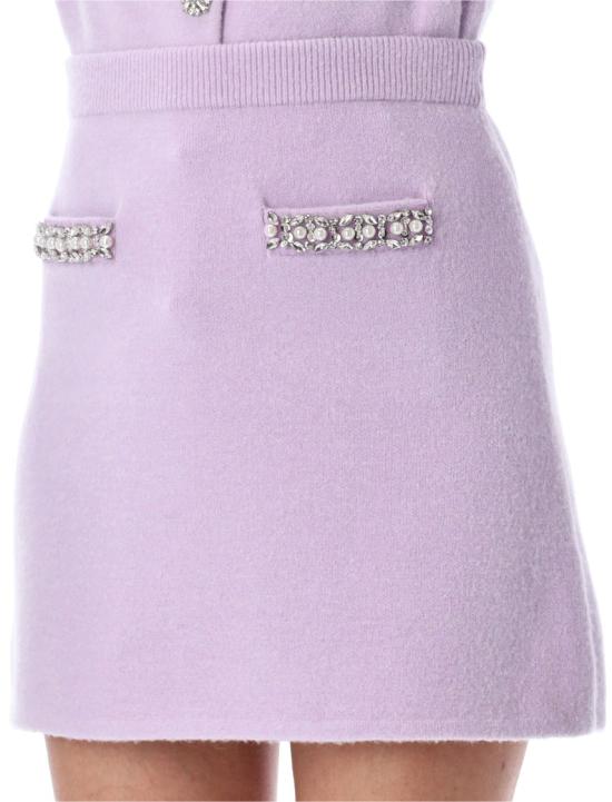 25FW 셀프 포트레이트 숏 스커트 PF25085SKL Purple - SELF PORTRAIT