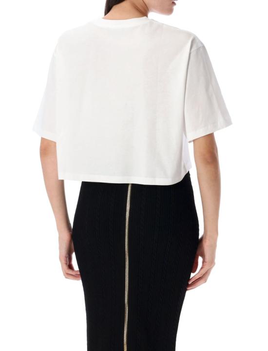 25FW 발망 반팔 티셔츠 BF1EE020BB02 White - BALMAIN