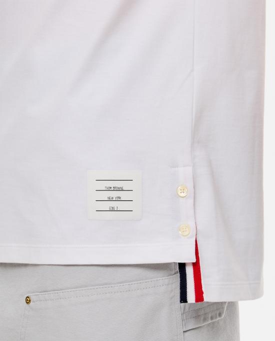  톰브라운 반팔 티셔츠 MJS010A01454100 White - THOM BROWNE