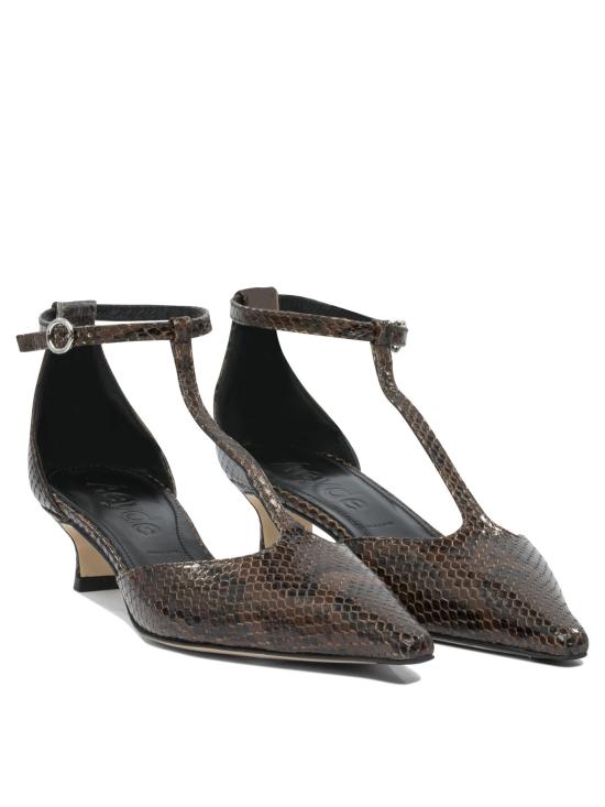 25FW 에이드 힐/펌프스 LIZ SNAKE PRINTCALF LEATHER MOKA Brown - AEYDE