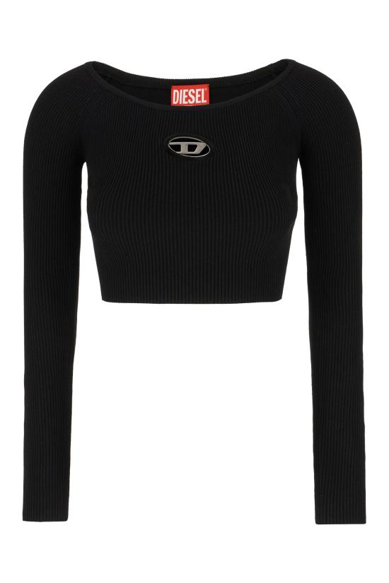 25FW 디젤 긴팔 티셔츠 A141890DLAX 9XX BLACK