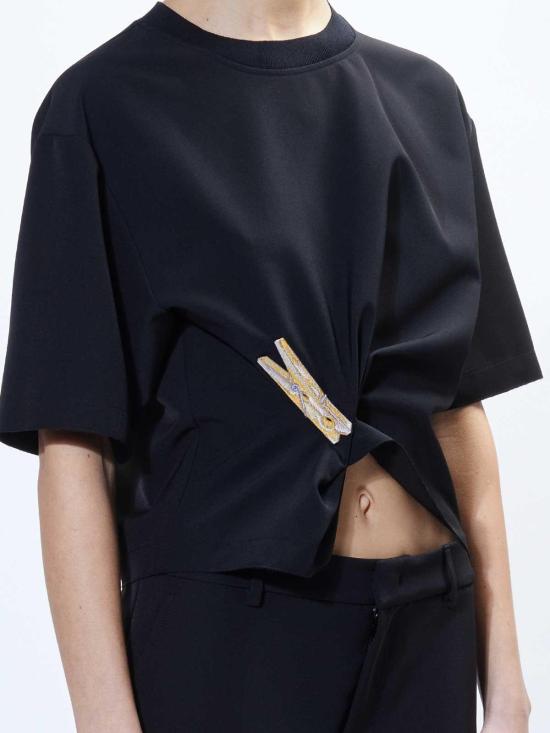  모스키노 민소매 티셔츠 22137221555 Black - MOSCHINO