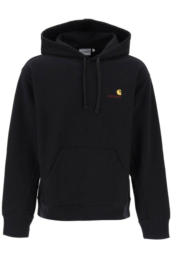26FW 칼하트 WIP 후드 아메리칸 스크립트 스웨트셔츠 I028279 89XX DOM