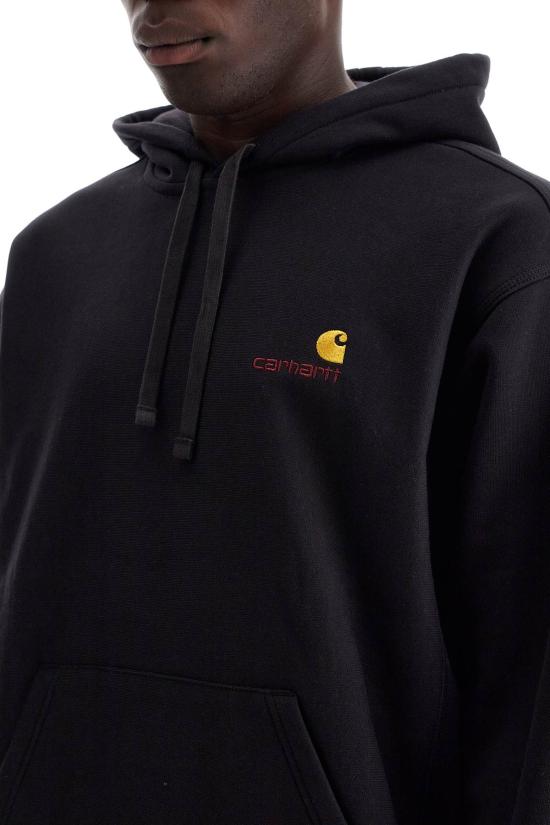 26FW 칼하트 WIP 후드 아메리칸 스크립트 스웨트셔츠 I028279 89XX DOM - CARHARTT WIP