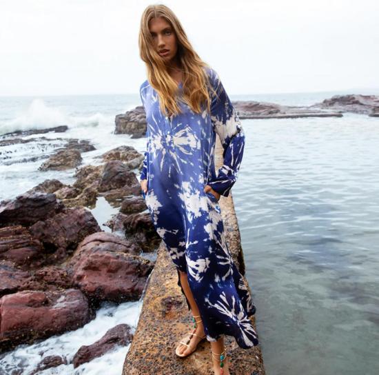  OneSeason 롱 원피스 원 시즌 루 맥시 드레스 마라케시 인디고 - OTHER BRANDS