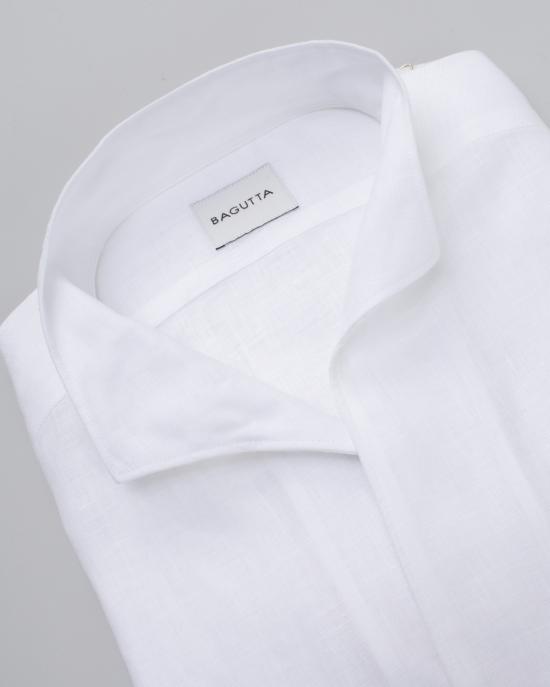 25SS 바구타 긴팔 셔츠 BRUXELLES T800 01 BIANCO - BAGUTTA