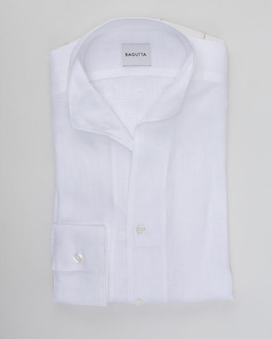25SS 바구타 긴팔 셔츠 BRUXELLES T800 01 BIANCO - BAGUTTA