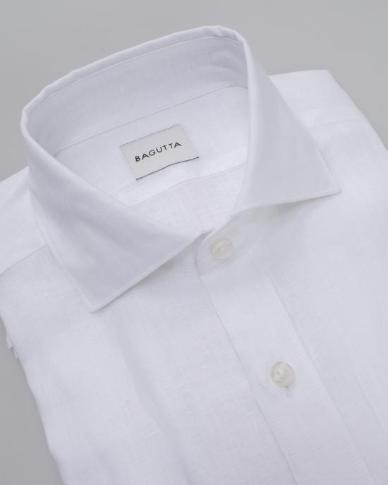 25SS 바구타 긴팔 셔츠 BERLINO T800 01 BIANCO - BAGUTTA