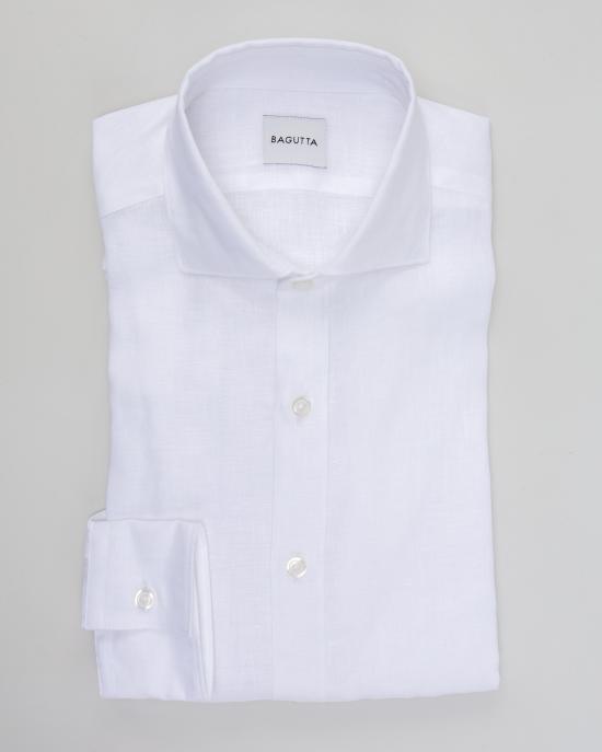 25SS 바구타 긴팔 셔츠 BERLINO T800 01 BIANCO - BAGUTTA