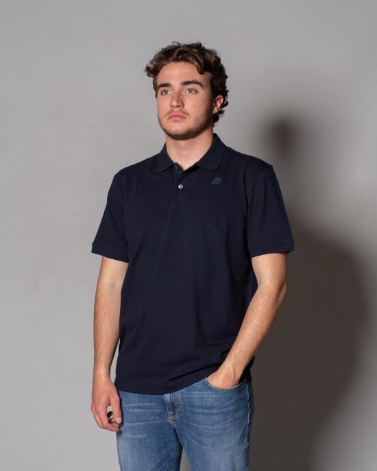 25SS 까웨 폴로 티셔츠 K5127BW K89 BLU - K-WAY