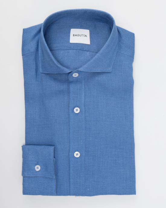 25SS 바구타 긴팔 셔츠 BERLINO T800 03 CELESTE - BAGUTTA