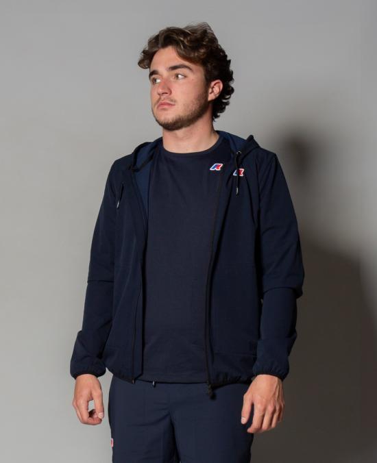 25SS 까웨 후드 티셔츠 K2122YW K89 BLU - K-WAY