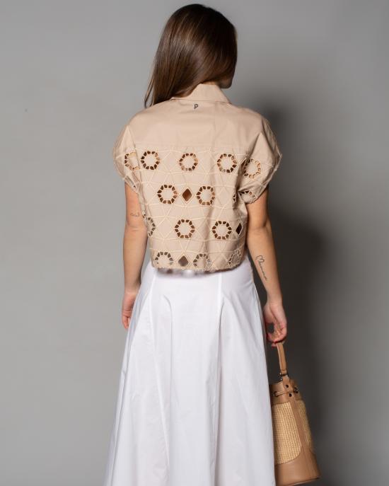 25SS 돈답 셔츠 DC398PF0010 XXXW BEIGE - DONDUP