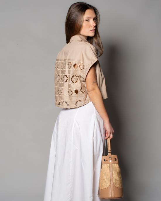 25SS 돈답 셔츠 DC398PF0010 XXXW BEIGE - DONDUP