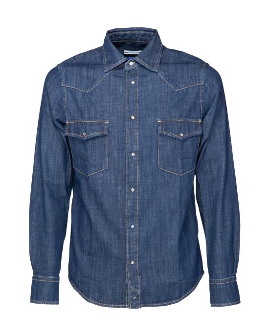  야콥코헨 긴팔 셔츠 UC00215T9734 954D DENIM SCURO - JACOB COHËN