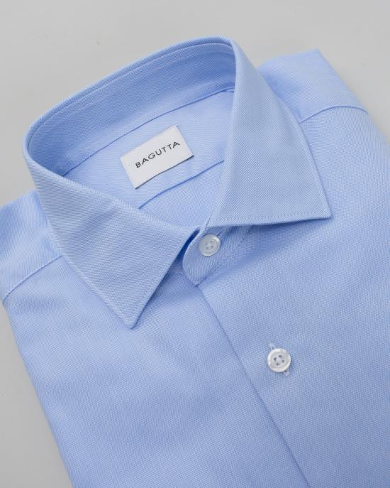 25SS 바구타 긴팔 셔츠 LEO S T094 02 AZZURRO - BAGUTTA