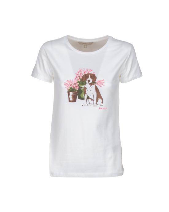 25SS 바버 반팔 티셔츠 LTS0667 WH11 BIANCO