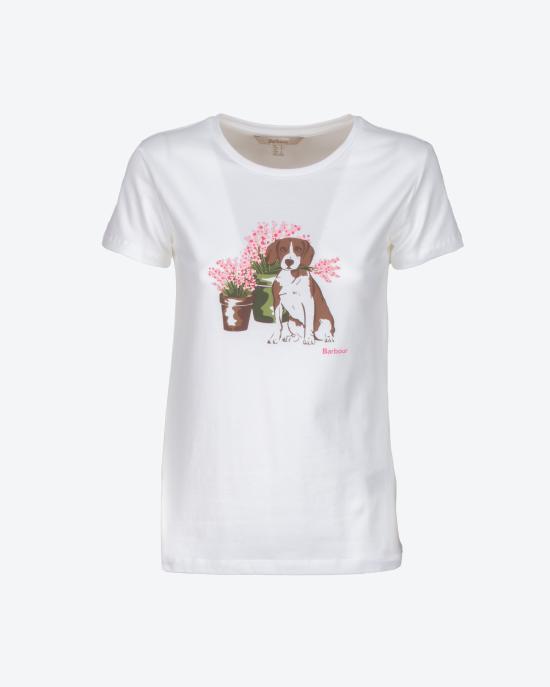 25SS 바버 반팔 티셔츠 LTS0667 WH11 BIANCO - BARBOUR