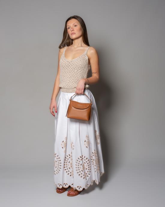 25SS 일레븐티 미디 스커트 K80GONK06 RIC TES0K2 01 02 BIANCO BEIGE - ELEVENTY