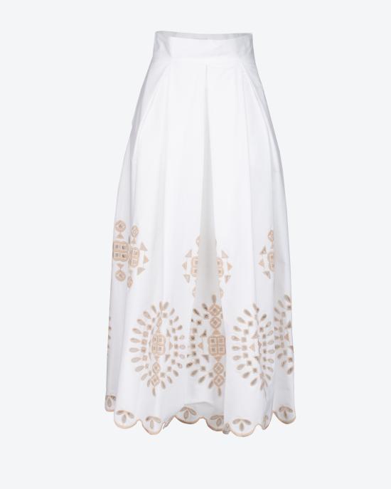 25SS 일레븐티 미디 스커트 K80GONK06 RIC TES0K2 01 02 BIANCO BEIGE - ELEVENTY