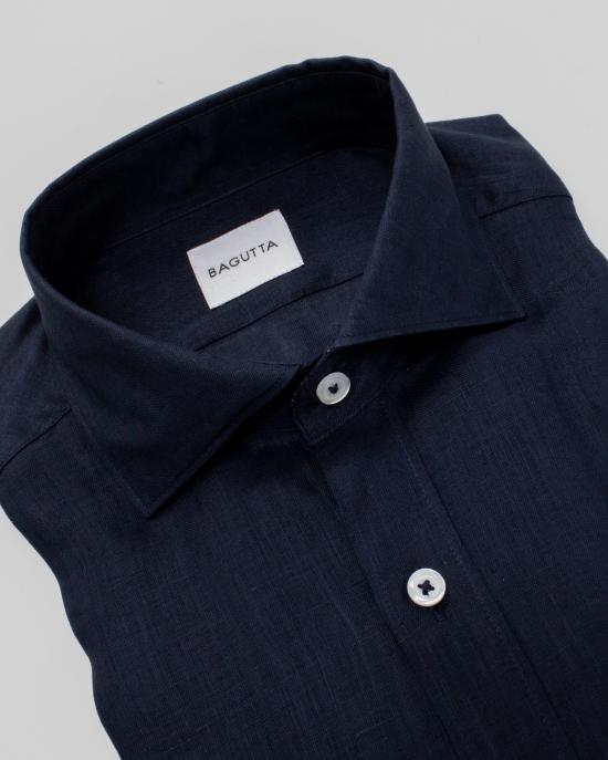 25SS 바구타 긴팔 셔츠 BERLINO T800 10 BLU - BAGUTTA