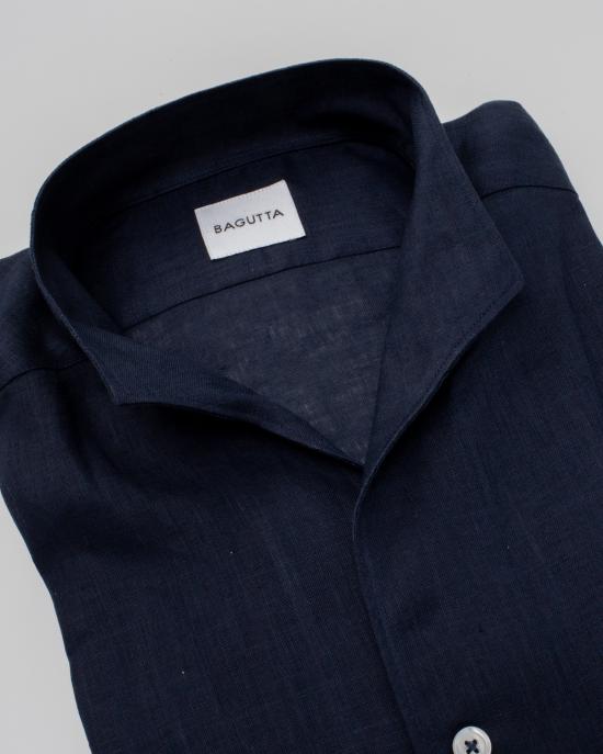 25SS 바구타 긴팔 셔츠 BRUXELLES T800 10 BLU - BAGUTTA