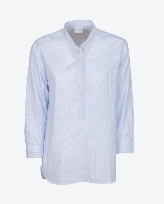 25SS 바구타 셔츠 LOTO T109 01 BIANCO CELESTE - BAGUTTA