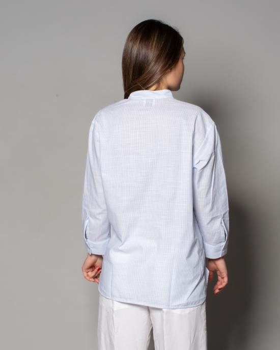 25SS 바구타 셔츠 LOTO T109 01 BIANCO CELESTE - BAGUTTA