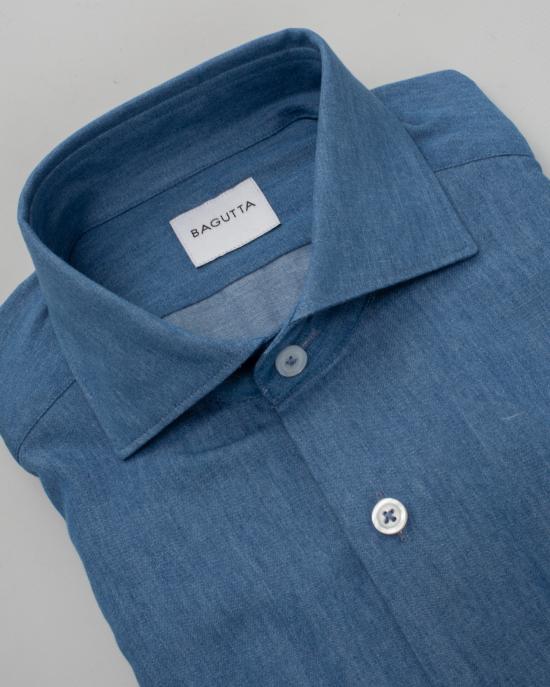 25SS 바구타 긴팔 셔츠 WALTER T097 01 DENIM - BAGUTTA