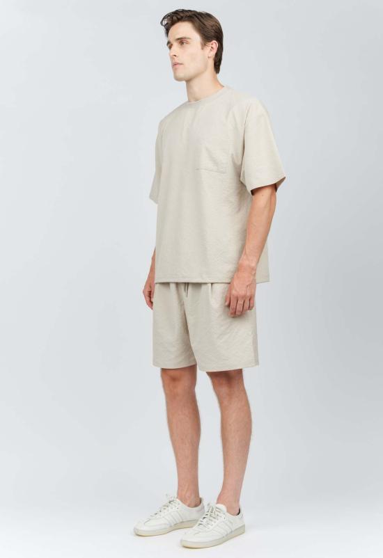  더 엔케이씨 스토어 숏팬츠 Nkc 레저 셔츠 크림 - THE NKC STORE