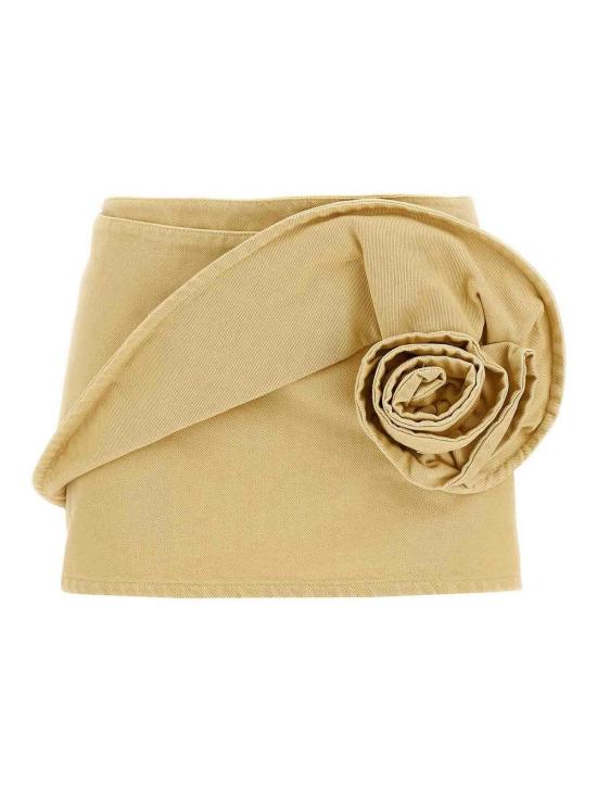 25SS 마그다뷰트림 숏 스커트 142525BEIGE Yellow