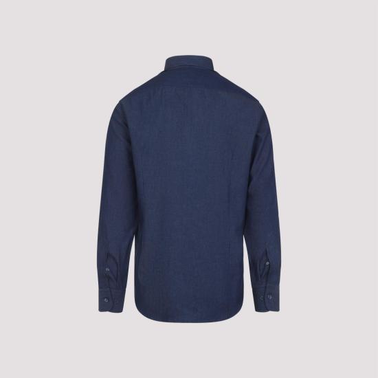 25FW 에트로 긴팔 셔츠 MRIB0002 99SA5L9 X0880 STAMPA F DO AZZURRO BLUE - ETRO