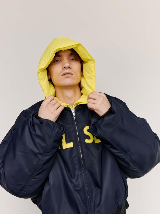  JW앤더슨 자켓 JW 앤더슨 리얼 슬립 봄버 재킷 - JW ANDERSON