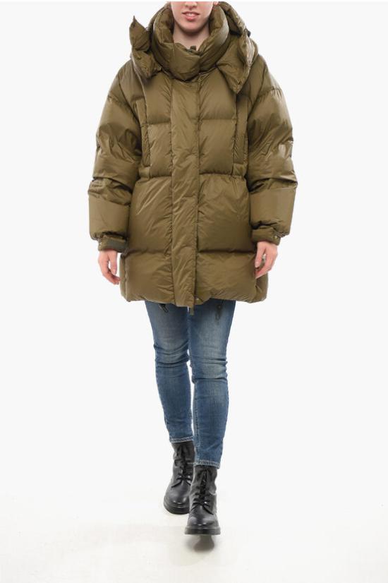  베이컨 롱패딩 BACPIGIA453 CARGO Military Green - BACON