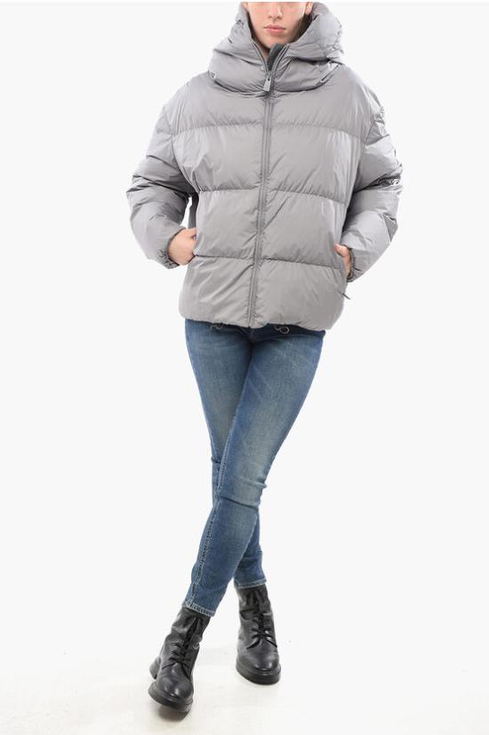  베이컨 숏패딩 BACPIGIA443 GREY Gray - BACON