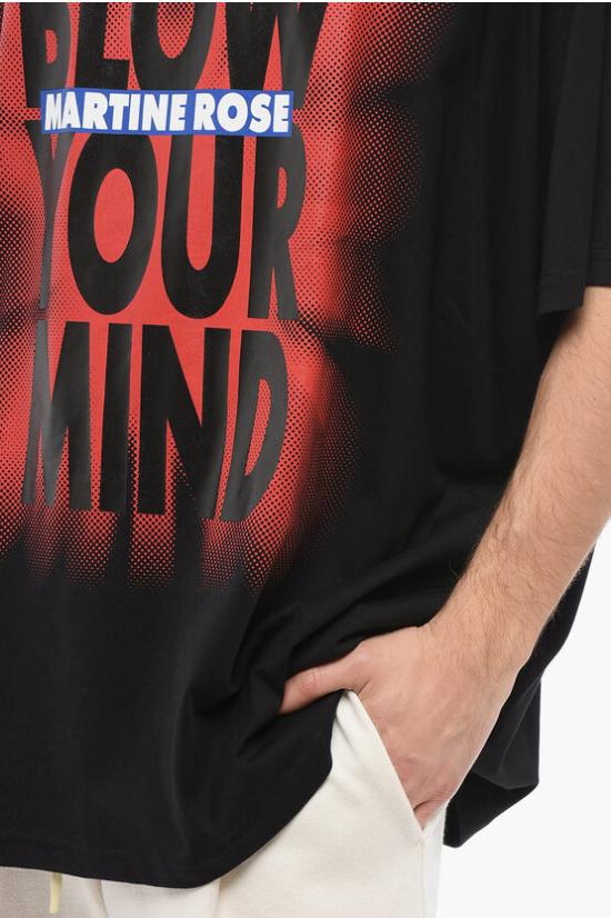  마틴로즈 반팔 티셔츠 MRSS24621ACO BLBLYM Black - MARTINE ROSE