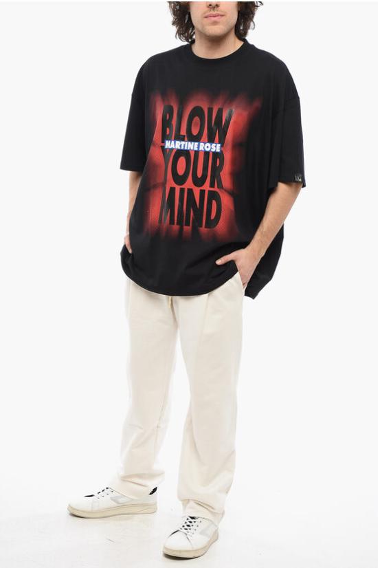  마틴로즈 반팔 티셔츠 MRSS24621ACO BLBLYM Black - MARTINE ROSE