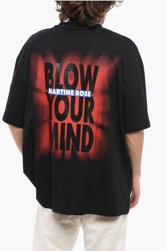  마틴로즈 반팔 티셔츠 MRSS24621ACO BLBLYM Black - MARTINE ROSE