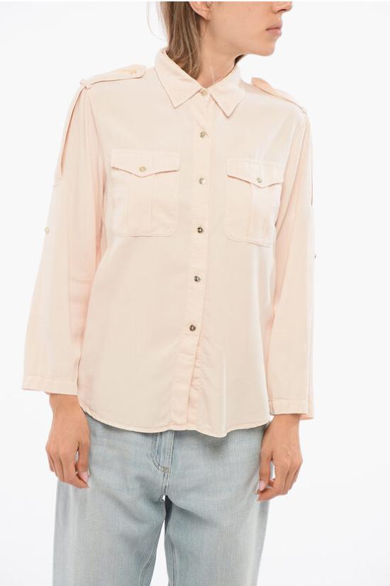  엘리자베타프랜치 데님 셔츠 CJ18D21 D87 Pink