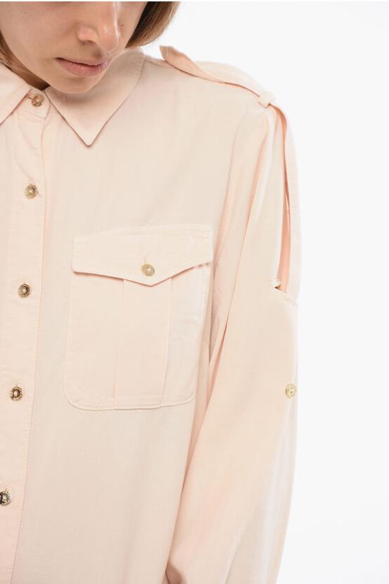  엘리자베타프랜치 데님 셔츠 CJ18D21 D87 Pink - ELISABETTA FRANCHI