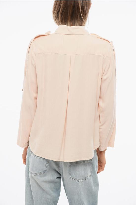  엘리자베타프랜치 데님 셔츠 CJ18D21 D87 Pink - ELISABETTA FRANCHI