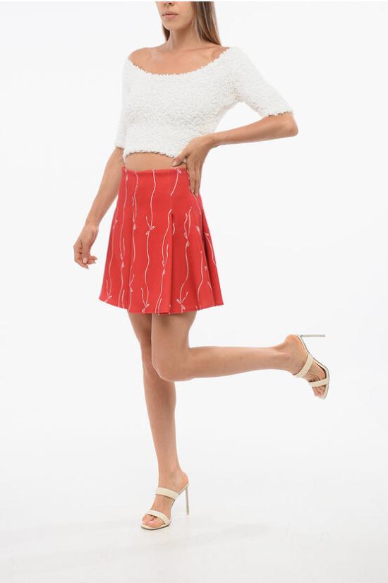  엘리자베타프랜치 숏 스커트 GO47616 AB3 Red - ELISABETTA FRANCHI