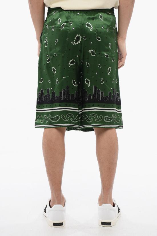  오프화이트 숏팬츠 OMCB092S24FAB0015700 Green - OFF WHITE