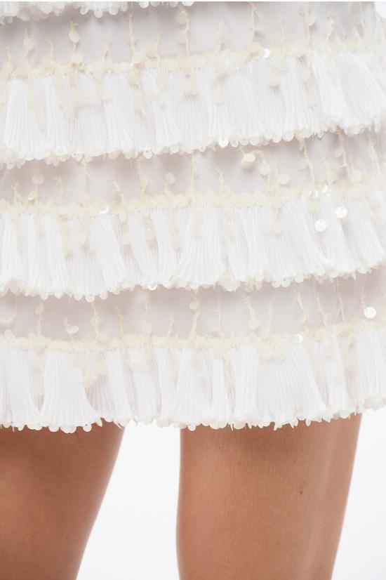  엘리자베타프랜치 숏 스커트 GO50227 360 White - ELISABETTA FRANCHI