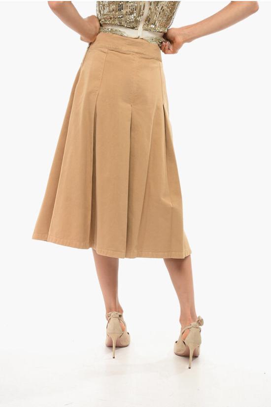  엘리자베타프랜치 데님 숏팬츠 PJ09D16 470 Beige - ELISABETTA FRANCHI